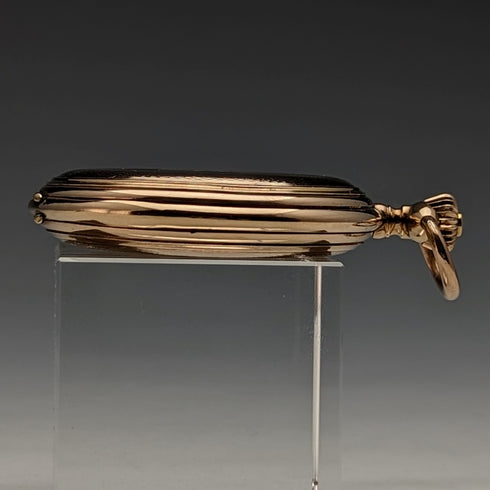 1913年頃 アンティーク ロンジン 懐中時計 金張りハンターケース Cal19.74N 動作良好