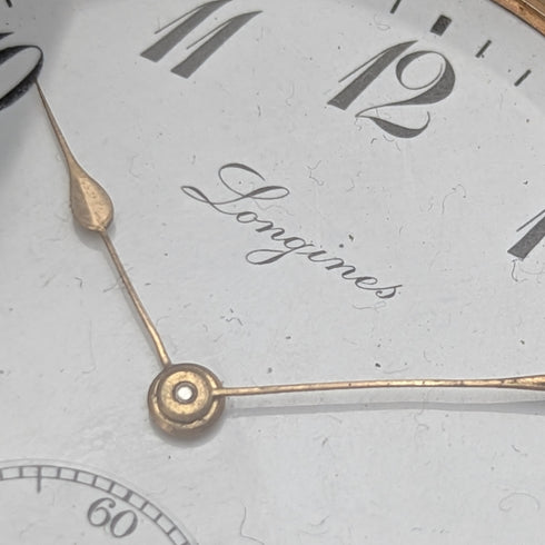 1913年頃 アンティーク ロンジン 懐中時計 金張りハンターケース Cal19.74N 動作良好