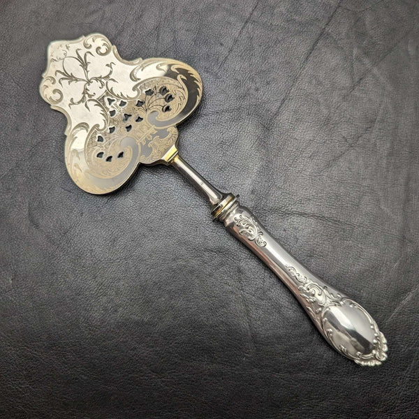 Early 20th Century German Antique Serving Cutlery 800 Silver Handle