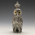 Vintage Sterling Silver Owl Shape Portable Perfume Bottle