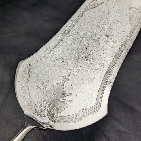 Early 20th Century German Antique Serving Cutlery 800 Silver Handle