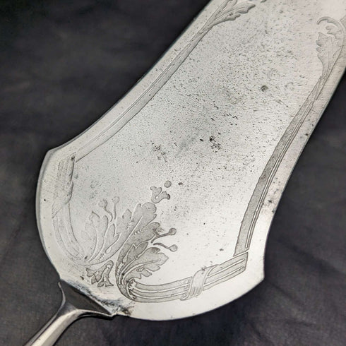 Early 20th Century German Antique Serving Cutlery 800 Silver Handle