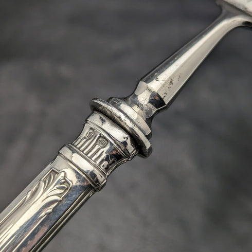 Early 20th Century German Antique Serving Cutlery 800 Silver Handle