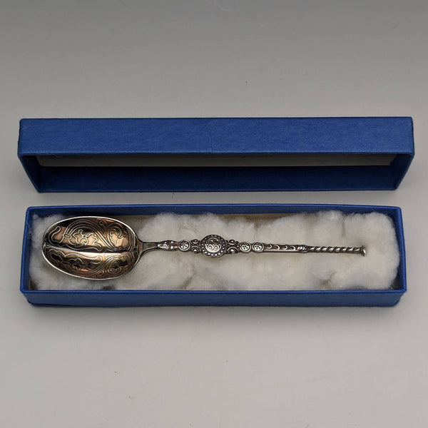 1936 British Vintage Pure Silver Annoting Spoon IS Greenberg