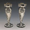 1905 British antique sterling silver vase vase pair 84g Henry Williams