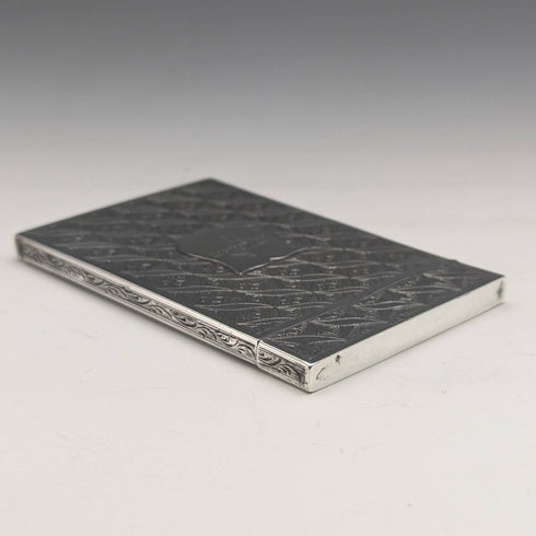 1830 英國古董純銀名片夾 Edinburgh JR