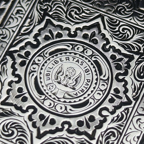 1867 British antique sterling silver card case Robert Thornton