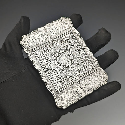 1867 年英國古董純銀名片夾 Robert Thornton