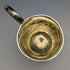 1867 British Antique Sterling Silver Gold Decorated Floral Engraving Mug 150g