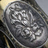 1867 British Antique Sterling Silver Gold Decorated Floral Engraving Mug 150g