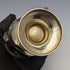 1867 British Antique Sterling Silver Gold Decorated Floral Engraving Mug 150g