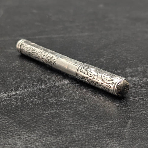 1894 年英國古董純銀筆筒亨利格里菲斯