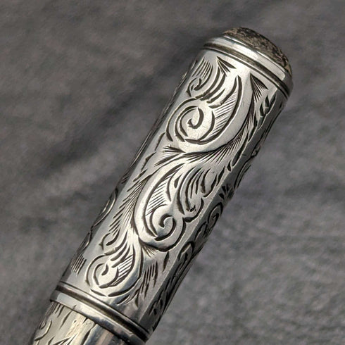 1894 British Antique Sterling Silver Pencil Holder Henry Griffith