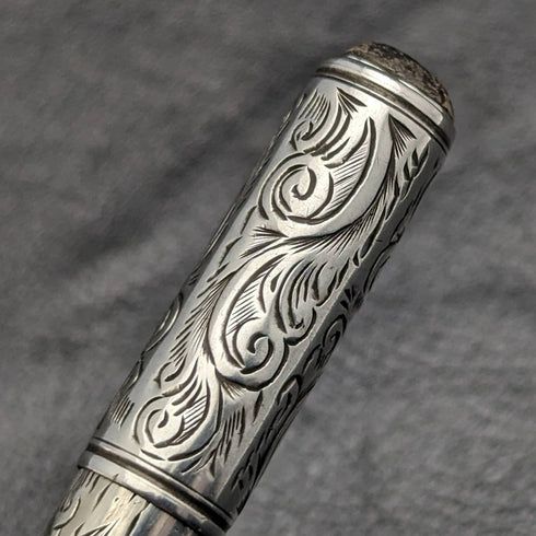 1894 年英國古董純銀筆筒亨利格里菲斯