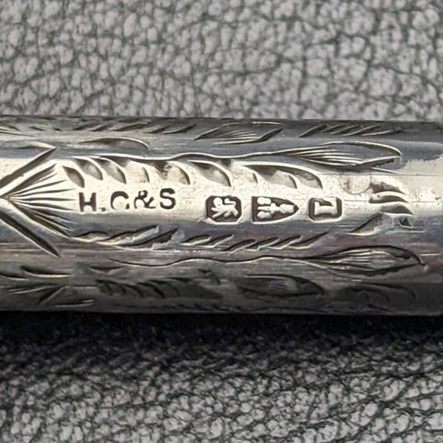 1894 年英國古董純銀筆筒亨利格里菲斯