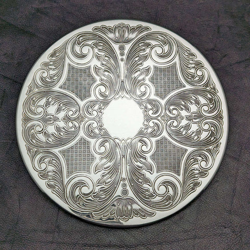 British Vintage Silver Plated Table Mat Set of 4 Paper Boxed