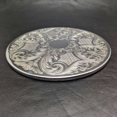 British Vintage Silver Plated Table Mat Set of 4 Paper Boxed