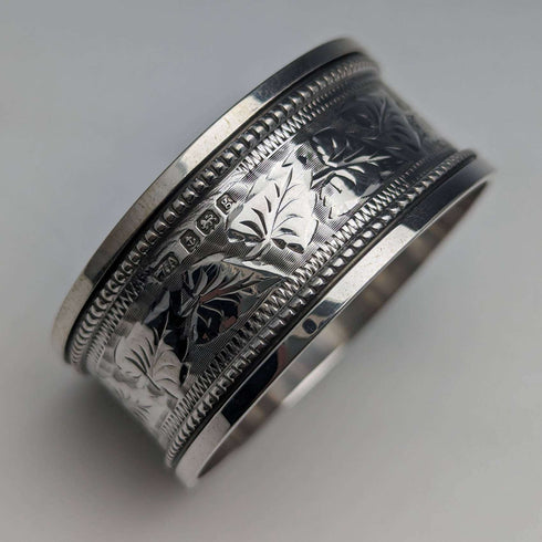 Early 1900s British Antique Sterling Silver Napkin Rings 3 Assorted