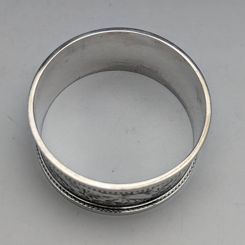 1900年代初頭 英国アンティーク 純銀製ナプキンリング 3個アソート