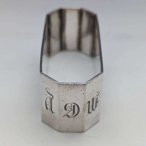 Early 1900s British Antique Sterling Silver Napkin Rings 3 Assorted