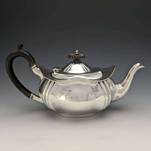 1914年 英国古董纯银茶壶 390g RF Mosley