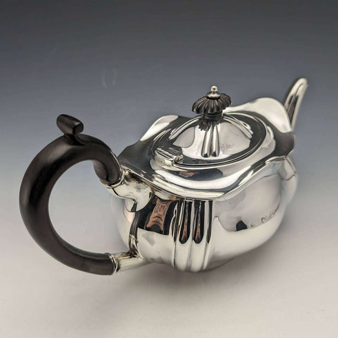 1914年 英国古董纯银茶壶 390g RF Mosley