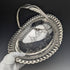 1902 British antique silver plate large basket Walker and Hall