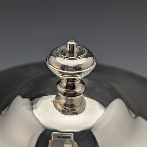 英国アンティーク シルバープレート製 ビスケットバレル Henry Atkin