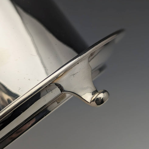 英国アンティーク シルバープレート製 ビスケットバレル Henry Atkin