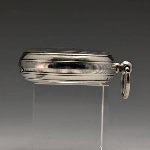 1898 British antique Benson LUDGATE silver side key winding pocket watch works well