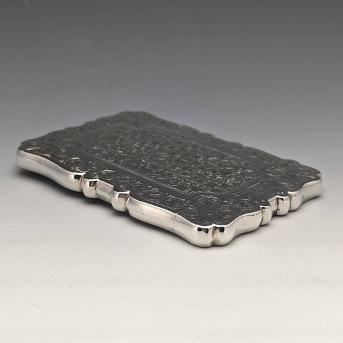 1878 年英國古董純銀名片夾 61 克 Frederick Marson