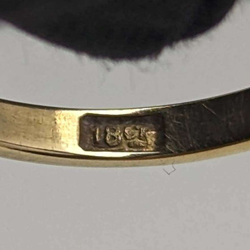 British vintage accessories 18K gold ring 0.25ct diamond HL Brown