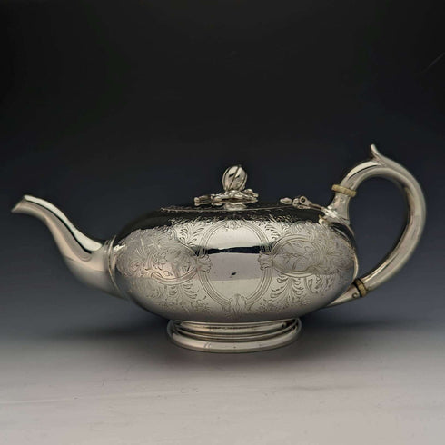 1881 年英國古董鍍銀茶壺 580 克 Elkington