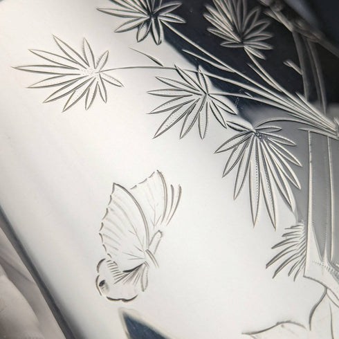 1870年代 英国アンティーク シルバープレート製 ドラム型ティーポット 669g