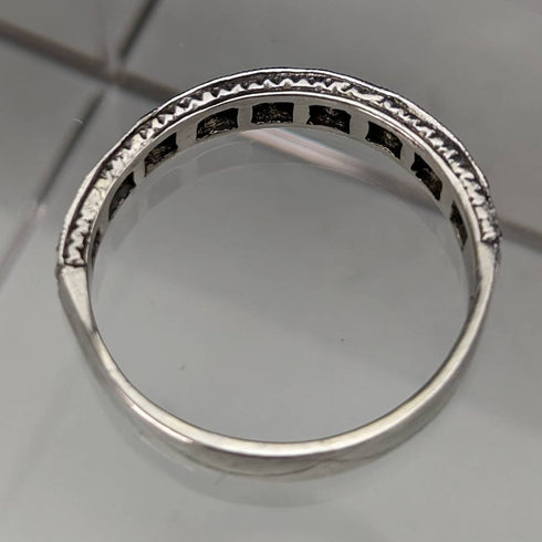 vintage accessory sterling silver eternity ring