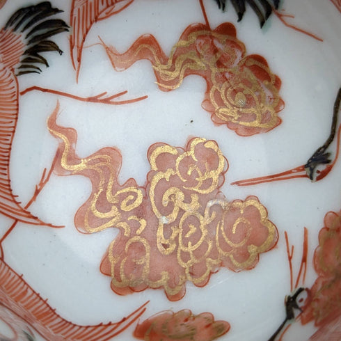 日本アンティーク 明治期 九谷焼 ぐい呑み