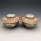 Japanese antique Meiji period Imari ware bowl with lid pair