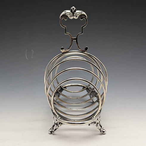 英国アンティーク シルバープレート製 トーストラック 205g