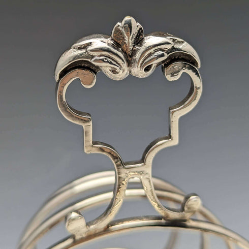 British antique silver plate toast rack 205g