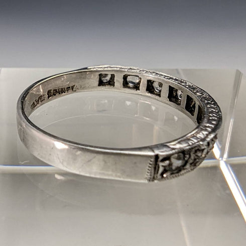 vintage accessory sterling silver eternity ring