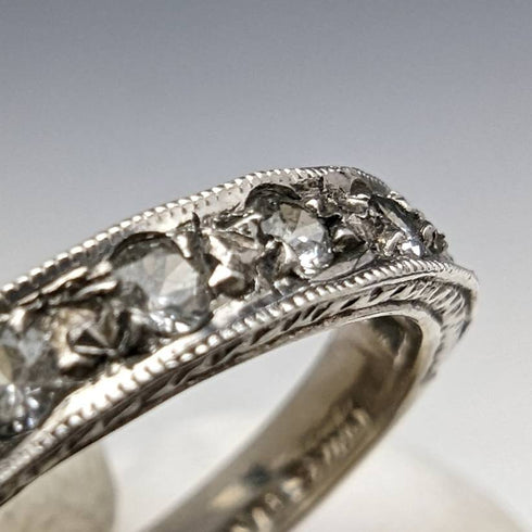 vintage accessory sterling silver eternity ring