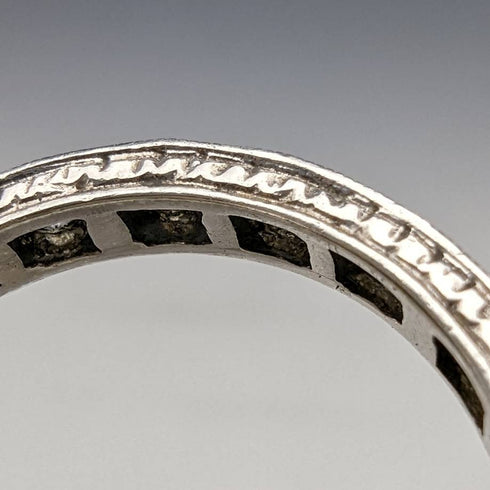 vintage accessory sterling silver eternity ring