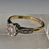 British vintage accessories 18K gold ring 0.25ct diamond HL Brown