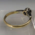British vintage accessories 18K gold ring 0.25ct diamond HL Brown