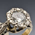 British vintage accessories 18K gold ring 0.25ct diamond HL Brown