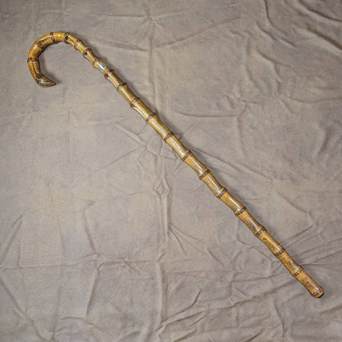 1909年 英国アンティーク 紳士用ステッキ 杖 極太バンブーシャフト 84cm