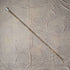 1919 British antique ladies walking stick, sterling silver, round handle, 82cm