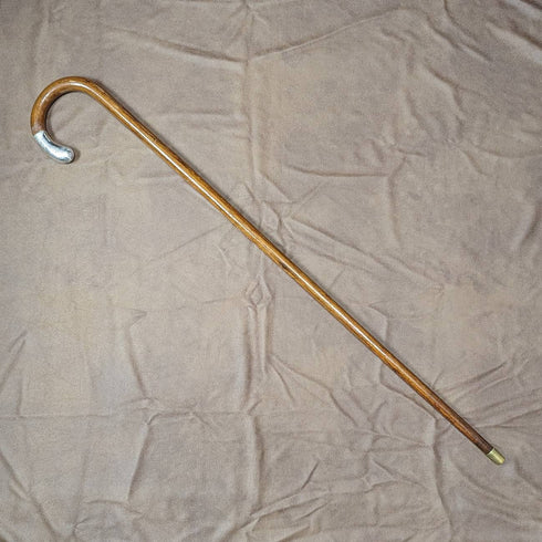 1928年 英国ヴィンテージ 紳士用ステッキ 杖 曲がりハンドル 78cm