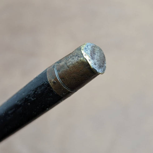 1919年 英国アンティーク 紳士用ステッキ 杖 曲がりホーンハンドル 91cm