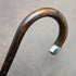 1912 British Antique Gentleman's Lightweight Walking Stick with Curved Handle 91cm